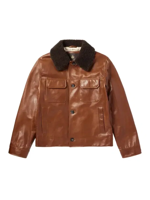 Loro Piana Shearling-Trimmed Leather Jacket - Men