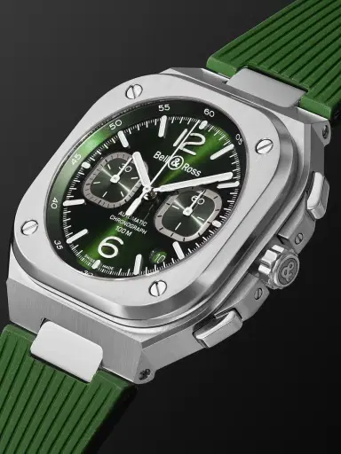 Bell & Ross BR 05 Automatic Chronograph Stainless Steel Watch, Ref. BR05C-GN-ST/SRB - Men | Thumbnail 4 Bell & Ross BR 05 Automatic Chronograph Stainless Steel Watch, Ref. BR05C-GN-ST/SRB - Men | Thumbnail 4