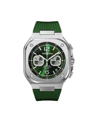 Bell & Ross BR 05 Automatic Chronograph Stainless Steel Watch, Ref. BR05C-GN-ST/SRB - Men | Thumbnail 1 Bell & Ross BR 05 Automatic Chronograph Stainless Steel Watch, Ref. BR05C-GN-ST/SRB - Men | Thumbnail 1