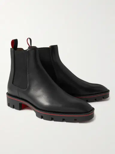 Christian Louboutin Alpinosol Leather Chelsea Boots - Men | Thumbnail 4 Christian Louboutin Alpinosol Leather Chelsea Boots - Men | Thumbnail 4