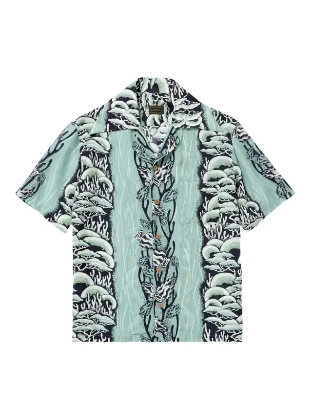 KAPITAL Camp-Collar Printed Cupro and Silk-Blend Shirt - Men