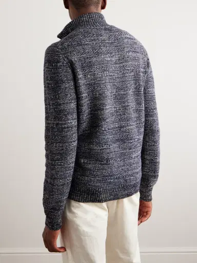Loro Piana Fancy Cashmere Half-Zip Sweater - Men | Thumbnail 3 Loro Piana Fancy Cashmere Half-Zip Sweater - Men | Thumbnail 3