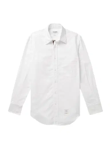 Thom Browne Slim-Fit Button-Down Collar Logo-Appliquéd Cotton Oxford Shirt - Men | Thumbnail 1
