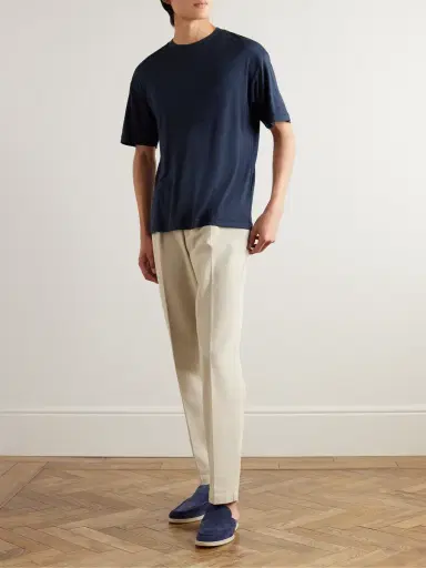 Loro Piana Philion Cashmere and Silk-Blend Jersey T-Shirt - Men | Thumbnail 2