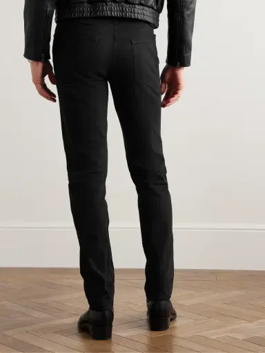 Zegna Slim-Fit Brushed Cotton-Blend Trousers - Men | Thumbnail 3