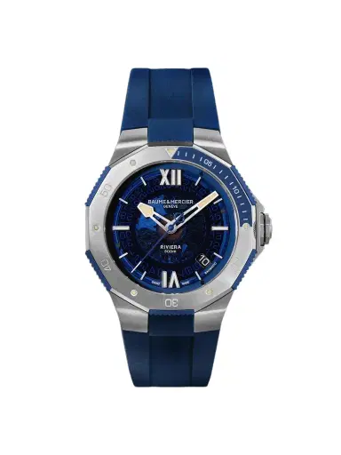 Baume & Mercier Riviera Automatic Stainless Steel Watch, Ref. 10716 - Men | Thumbnail 1 Baume & Mercier Riviera Automatic Stainless Steel Watch, Ref. 10716 - Men | Thumbnail 1