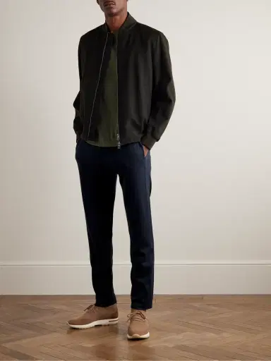 Loro Piana Balfour Cashmere, Virgin Wool and Silk-Blend Sweatpants - Men | Thumbnail 2 Loro Piana Balfour Cashmere, Virgin Wool and Silk-Blend Sweatpants - Men | Thumbnail 2