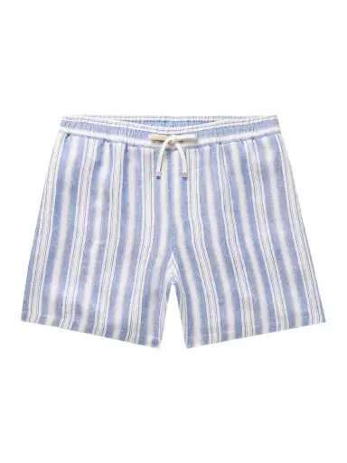 Loro Piana Bermuda Bay Straight-Leg Striped Linen Drawstring Shorts - Men | Thumbnail 1 Loro Piana Bermuda Bay Straight-Leg Striped Linen Drawstring Shorts - Men | Thumbnail 1