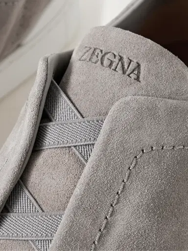 Zegna Triple Stitch™ Suede Slip-On Sneakers - Men | Thumbnail 6 Zegna Triple Stitch™ Suede Slip-On Sneakers - Men | Thumbnail 6