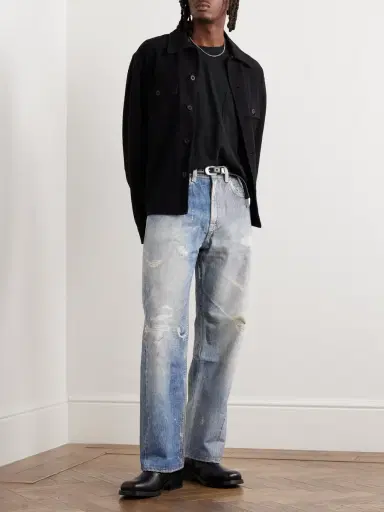 Our Legacy Third Cut Straight-Leg Printed Jeans - Men | Thumbnail 2 Our Legacy Third Cut Straight-Leg Printed Jeans - Men | Thumbnail 2