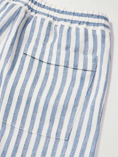Loro Piana Bermuda Bay Straight-Leg Striped Linen Drawstring Shorts - Men | Thumbnail 4 Loro Piana Bermuda Bay Straight-Leg Striped Linen Drawstring Shorts - Men | Thumbnail 4