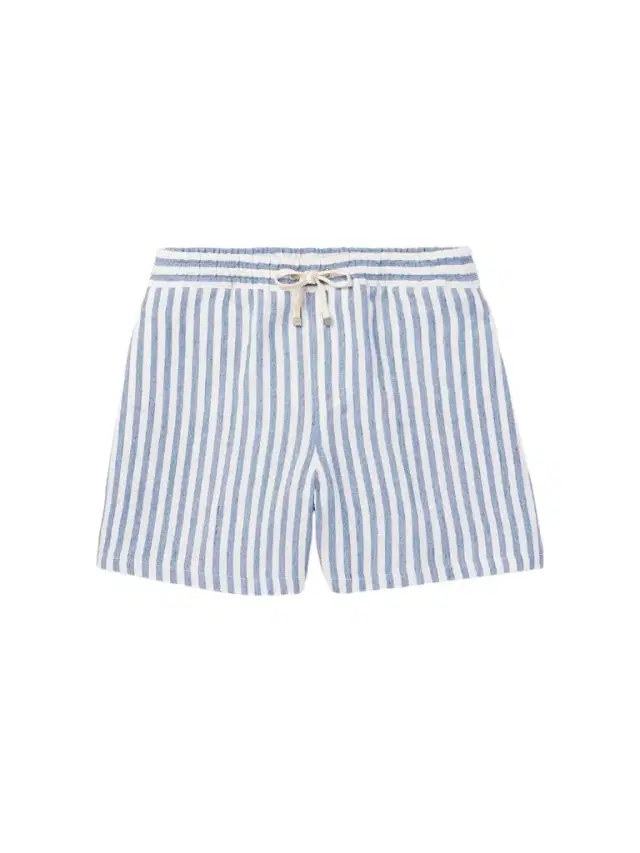 Loro Piana Bermuda Bay Straight-Leg Striped Linen Drawstring Shorts - Men