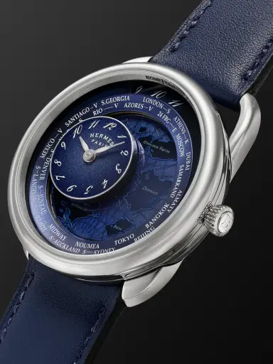Hermès Timepieces Arceau Le Temps Voyageur Automatic Stainless Steel Watch, Ref. W057263WW00 - Men | Thumbnail 4 Hermès Timepieces Arceau Le Temps Voyageur Automatic Stainless Steel Watch, Ref. W057263WW00 - Men | Thumbnail 4