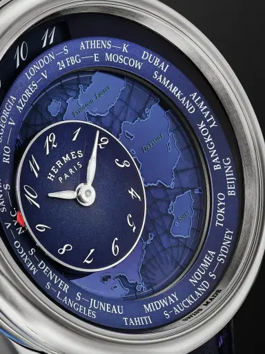 Hermès Timepieces Arceau Le Temps Voyageur Automatic Stainless Steel Watch, Ref. W057263WW00 - Men | Thumbnail 6 Hermès Timepieces Arceau Le Temps Voyageur Automatic Stainless Steel Watch, Ref. W057263WW00 - Men | Thumbnail 6