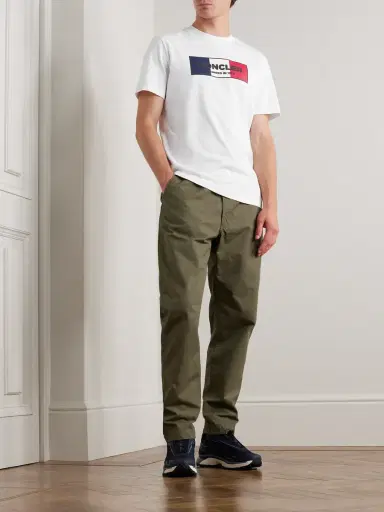 Moncler Slim-Fit Logo-Print Cotton-Jersey T-Shirt - Men | Thumbnail 2 Moncler Slim-Fit Logo-Print Cotton-Jersey T-Shirt - Men | Thumbnail 2