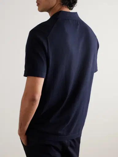 NN07 Ryan 6311 Cotton and Linen-Blend Polo Shirt - Men | Thumbnail 3