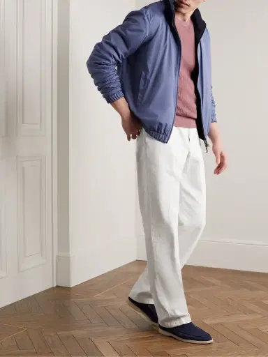Loro Piana Merse Straight-Leg Cotton-Twill Trousers - Men | Thumbnail 2 Loro Piana Merse Straight-Leg Cotton-Twill Trousers - Men | Thumbnail 2