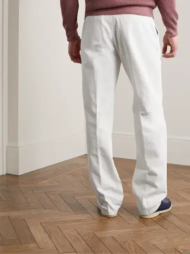 Loro Piana Merse Straight-Leg Cotton-Twill Trousers - Men | Thumbnail 3 Loro Piana Merse Straight-Leg Cotton-Twill Trousers - Men | Thumbnail 3