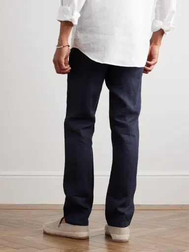 Orlebar Brown Cornell Slim-Fit Straight-Leg Washed Linen Trousers - Men | Thumbnail 3 Orlebar Brown Cornell Slim-Fit Straight-Leg Washed Linen Trousers - Men | Thumbnail 3