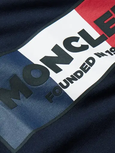 Moncler Slim-Fit Logo-Print Cotton-Jersey T-Shirt - Men | Thumbnail 4 Moncler Slim-Fit Logo-Print Cotton-Jersey T-Shirt - Men | Thumbnail 4