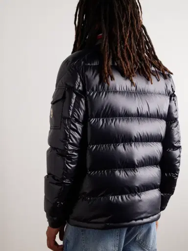 Moncler Bourne Logo-Appliquéd Quilted Shell Down Jacket - Men | Thumbnail 3