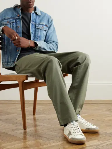 Golden Goose Super-Star Penstar Leather and Suede Sneakers - Men | Thumbnail 2 Golden Goose Super-Star Penstar Leather and Suede Sneakers - Men | Thumbnail 2