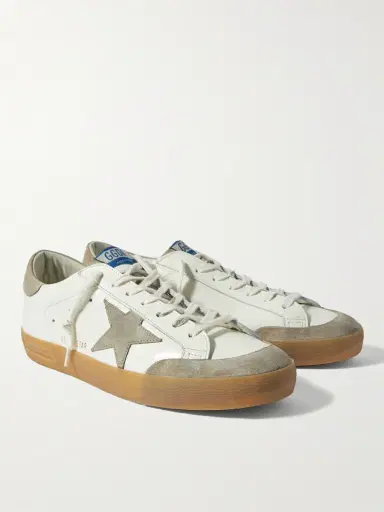 Golden Goose Super-Star Penstar Leather and Suede Sneakers - Men | Thumbnail 4 Golden Goose Super-Star Penstar Leather and Suede Sneakers - Men | Thumbnail 4