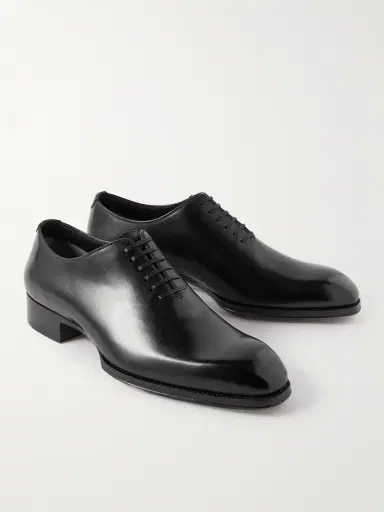 Tom Ford Elkan Whole-Cut Glossed-Leather Oxford Shoes - Men | Thumbnail 4 Tom Ford Elkan Whole-Cut Glossed-Leather Oxford Shoes - Men | Thumbnail 4
