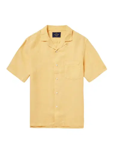 Portuguese Flannel Camp-Collar Linen Shirt - Men | Thumbnail 1