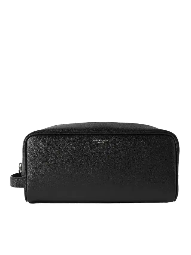 Full-Grain Leather Wash Bag - Men