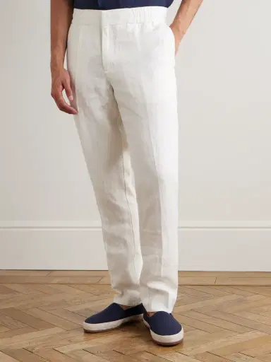 Orlebar Brown Cornell Straight-Leg Washed Linen Trousers - Men | Thumbnail 3 Orlebar Brown Cornell Straight-Leg Washed Linen Trousers - Men | Thumbnail 3