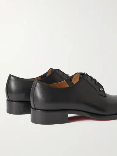 Christian Louboutin Chambeliss Grosgrain-Trimmed Embellished Leather Derby Shoes - Men | Thumbnail 5 Christian Louboutin Chambeliss Grosgrain-Trimmed Embellished Leather Derby Shoes - Men | Thumbnail 5