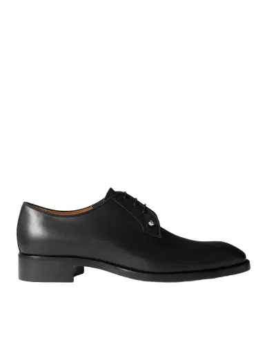 Christian Louboutin Chambeliss Grosgrain-Trimmed Embellished Leather Derby Shoes - Men | Thumbnail 1 Christian Louboutin Chambeliss Grosgrain-Trimmed Embellished Leather Derby Shoes - Men | Thumbnail 1