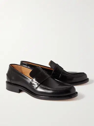 MR P. Scott Polished-Leather Penny Loafers - Men | Thumbnail 4