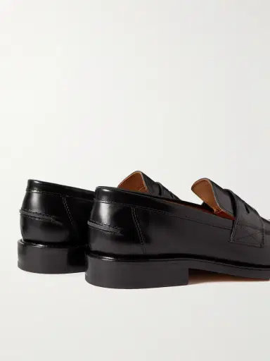 MR P. Scott Polished-Leather Penny Loafers - Men | Thumbnail 5