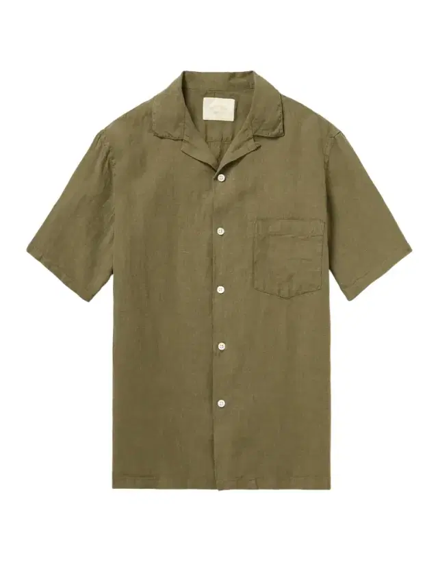 Portuguese Flannel Camp-Collar Linen Shirt - Men
