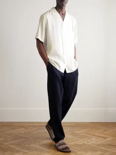 Portuguese Flannel Dogtown Camp-Collar TENCEL™ Lyocell Shirt - Men | Thumbnail 2