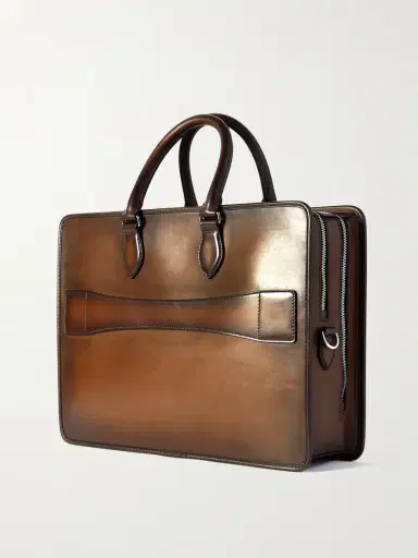 Berluti 2 Jour Neo Scritto Venezia Leather Briefcase - Men | Thumbnail 3 Berluti 2 Jour Neo Scritto Venezia Leather Briefcase - Men | Thumbnail 3