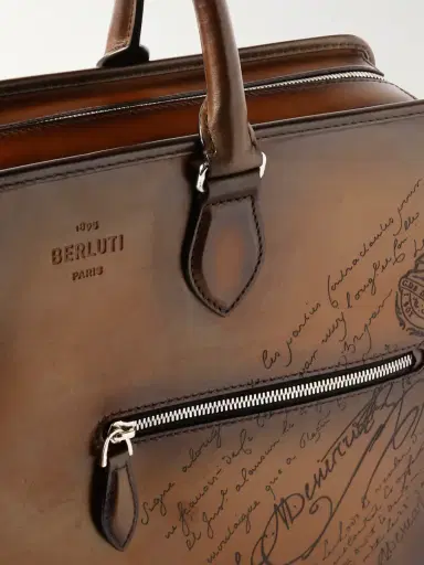 Berluti 2 Jour Neo Scritto Venezia Leather Briefcase - Men | Thumbnail 4 Berluti 2 Jour Neo Scritto Venezia Leather Briefcase - Men | Thumbnail 4