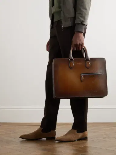 Berluti 2 Jour Neo Scritto Venezia Leather Briefcase - Men | Thumbnail 6 Berluti 2 Jour Neo Scritto Venezia Leather Briefcase - Men | Thumbnail 6