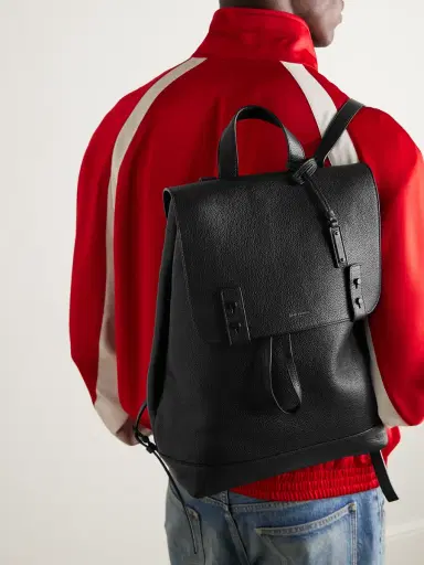 Saint Laurent Full-Grain Leather Backpack - Men | Thumbnail 2 Saint Laurent Full-Grain Leather Backpack - Men | Thumbnail 2