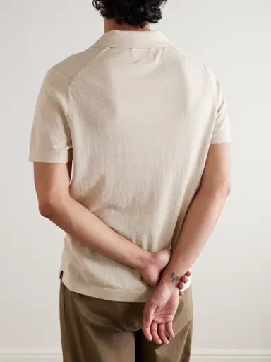 NN07 Ryan 6311 Cotton and Linen-Blend Polo Shirt - Men | Thumbnail 3