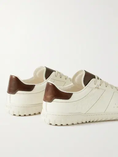 Berluti Trainer Scritto Suede-Trimmed Venezia Leather Sneakers - Men | Thumbnail 5 Berluti Trainer Scritto Suede-Trimmed Venezia Leather Sneakers - Men | Thumbnail 5