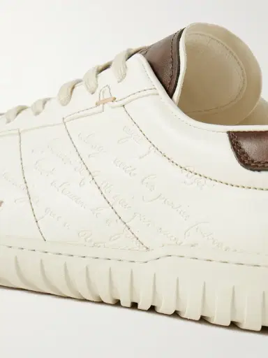 Berluti Trainer Scritto Suede-Trimmed Venezia Leather Sneakers - Men | Thumbnail 6 Berluti Trainer Scritto Suede-Trimmed Venezia Leather Sneakers - Men | Thumbnail 6