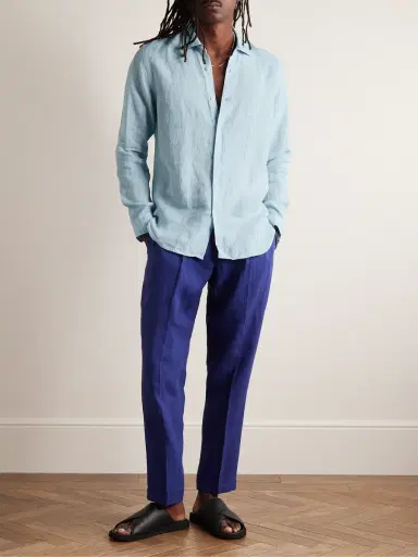 Orlebar Brown Giles Linen Shirt - Men | Thumbnail 2