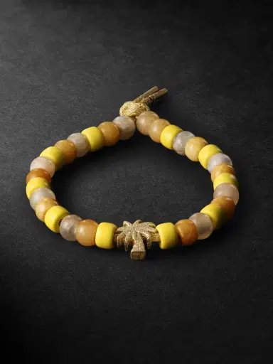 Carolina Bucci Travel Forte Beads Gold Multi-Stone Bracelet - Men | Thumbnail 1 Carolina Bucci Travel Forte Beads Gold Multi-Stone Bracelet - Men | Thumbnail 1