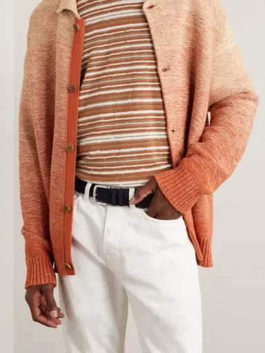 MR P. 3.5cm Woven Suede Belt - Men | Thumbnail 2