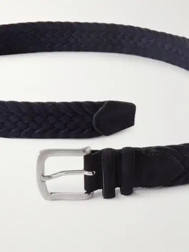 MR P. 3.5cm Woven Suede Belt - Men | Thumbnail 3