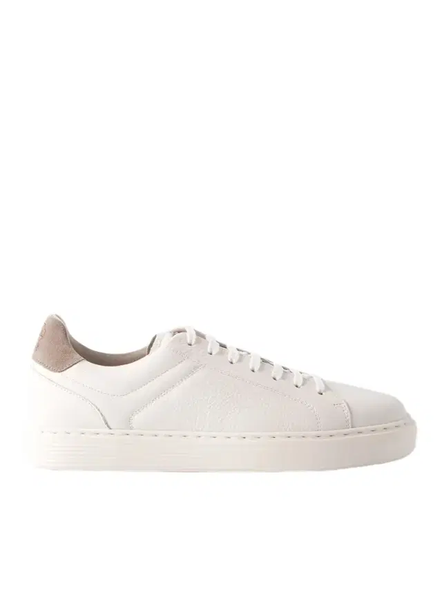 Brunello Cucinelli Suede-Trimmed Full-Grain Leather Sneakers - Men
