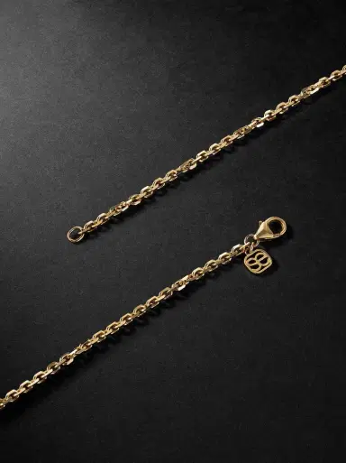 Sydney Evan Evil Eye Gold Malachite Necklace - Men | Thumbnail 3 Sydney Evan Evil Eye Gold Malachite Necklace - Men | Thumbnail 3